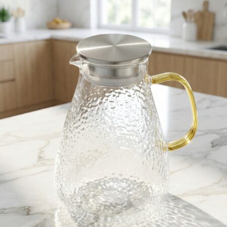 METAL KAPAKLI BORASİLİKAT CAM SÜRAHİ - 1650 ML — ikinci görsel