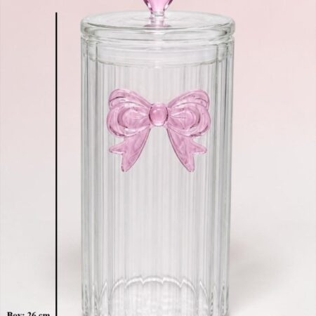 ŞEFFAF CAM FİYONK DETAYLI KAVANOZ 1800 ML – CONTALI KAPAKLI BÜYÜK BOY SAKLAMA KABI (24X11 CM) — ikinci görsel