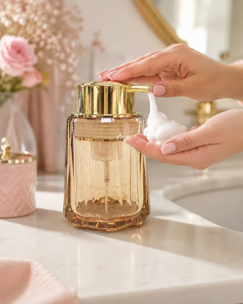 AKRİLİK KÖPÜK SABUNLUK – MUTFAK VE BANYO İÇİN KÖPÜK YAPAN SIVI SABUNLUK