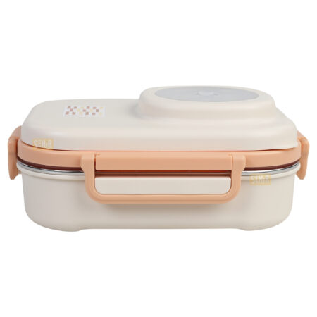 600ML LUNCHBOX YENİ KOLEKSİYON TEK KATLI 3 BÖLMELİ KASELİ ÇELİK SEFER TASI YEMEK KUTUSU