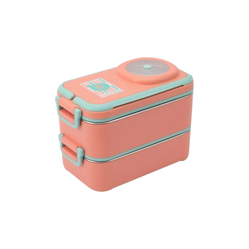 2 KATLI 304 KALİTE PASLANMAZ ÇELİK İÇ BÖLMELİ SIZDIRMAZ LUNCH BOX