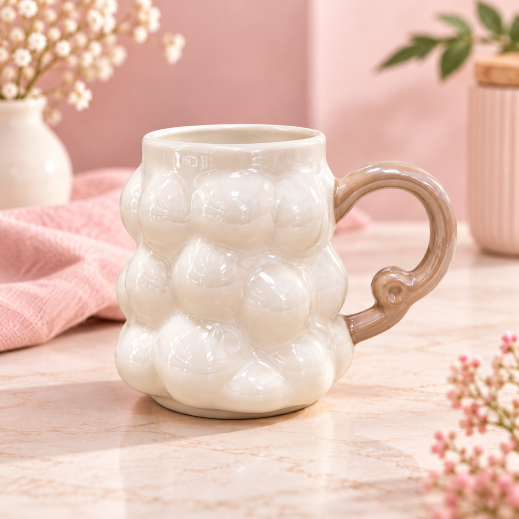PORSELEN LÜSTERLİ KUPA - 170 ML